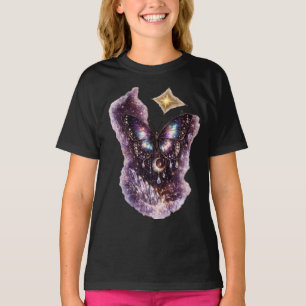 Galaxy Mondlicht Schmetterling T-Shirt   Himmelskö