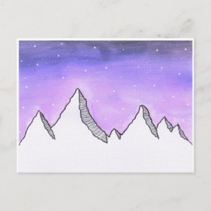 Galaxy Mountain Postcard Postkarte