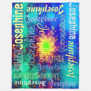 Galaxy Name Sonnenausbruch Supernova Tie-Dye Fleecedecke