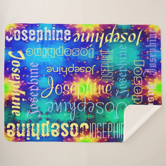Galaxy Name Sunburst Supernova Krawatte Sherpadecke (Vorderseite (Horizontal))