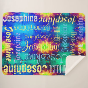 Galaxy Name Sunburst Supernova Tie-dye Sherpadecke