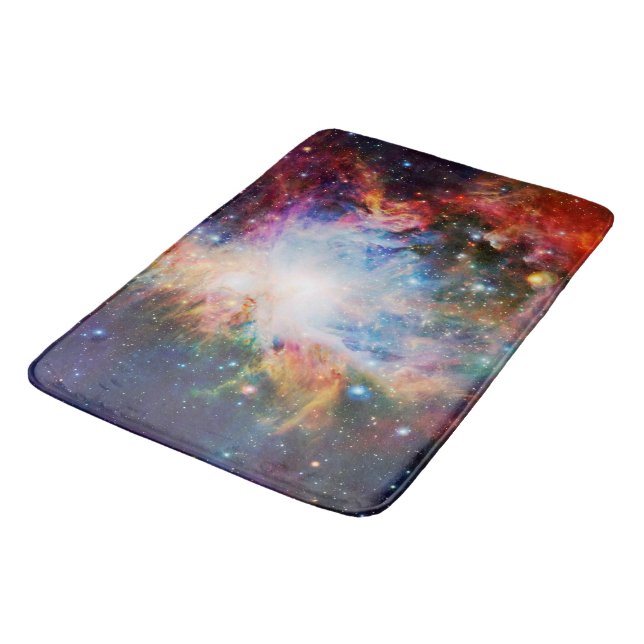 Galaxy Nebula Bathmat Badematte (Schrägansicht)