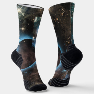 Galaxy Nebula Planet Hubble Telescope Fotografie Socken