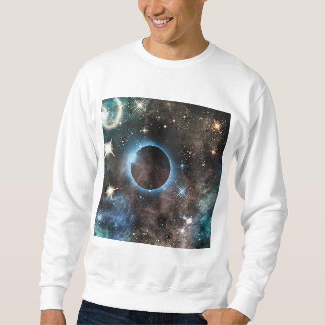 Galaxy Nebula Planet Hubble Telescope Fotografie Sweatshirt (Vorderseite)