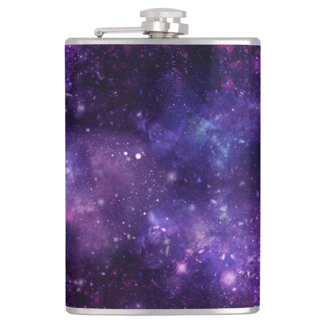 Galaxy Nebula Vinyl Wrapped Flask Flachmann (Vorderseite)