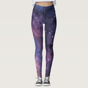 Galaxy Nebula Yoga-Hose Space Purple Leggings