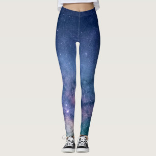 Galaxy Nebula Yoga Pants Space Blue Leggings