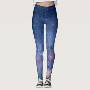 Galaxy Nebula Yoga Pants Space Blue Leggings