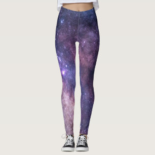 Galaxy Nebula Yoga Pants Weltraum Lila Leggings