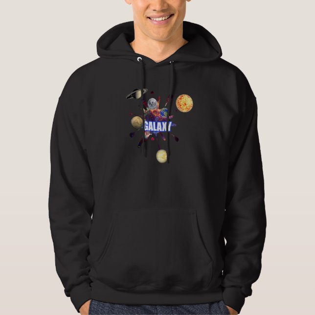 Galaxy Nerd Space Planet Universe Astro Hoodie (Vorderseite)