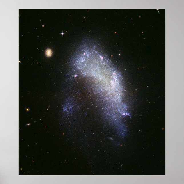Galaxy NGC 1427A Plunges Toward the Fornax Galaxy Poster (Vorne)