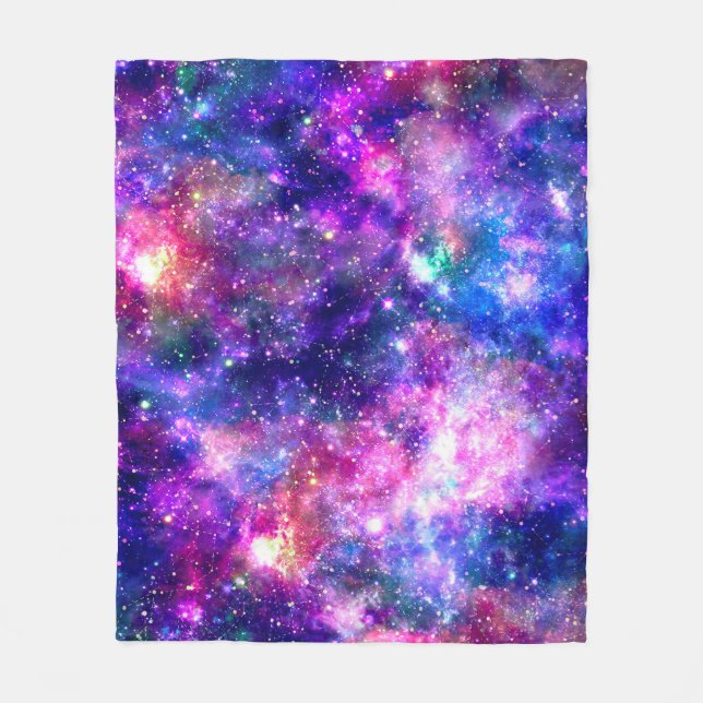 Galaxy Night Fleecedecke (Vorderseite)