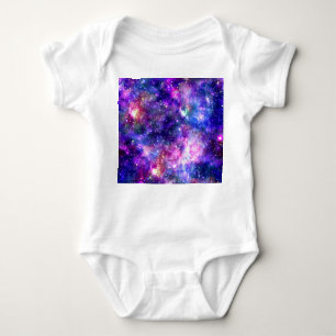 Galaxy Night Print Cosmic Design Baby Strampler