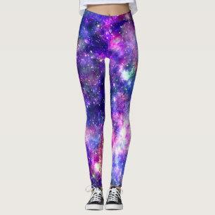 Galaxy Night Print Cosmic Design Leggings
