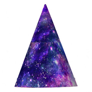 Galaxy Night Print Cosmic Design Partyhütchen