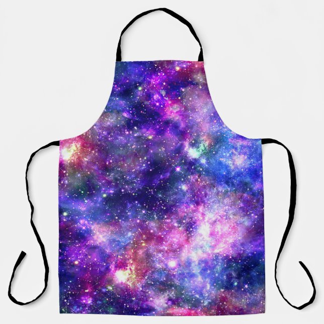 Galaxy Night Print Cosmic Design Schürze (Vorderseite)