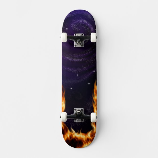 Galaxy on Fire Custom Skateboard (Vorderseite)