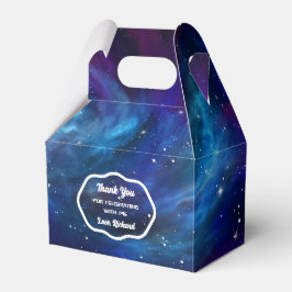 Galaxy Outer Space Geburtstagsparty Geschenkschachtel
