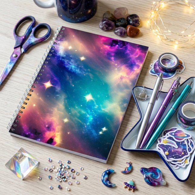 Galaxy Outerspace Notebook Notizblock (Von Creator hochgeladen)