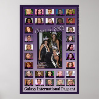 Galaxy Pageant-Klasse von 2003 Poster