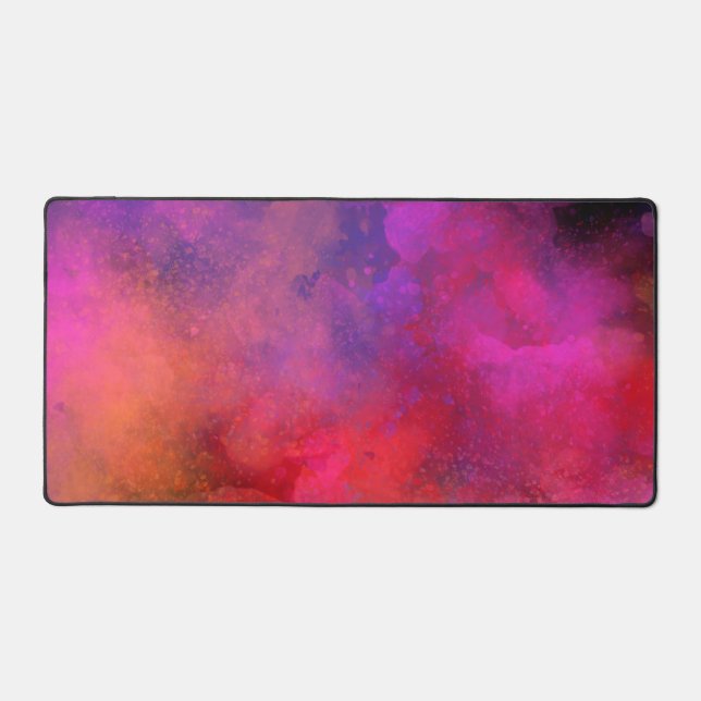 Galaxy Paint-Spritzer-Effekt Schreibtischunterlage (Vorderseite)