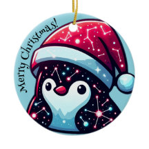 Galaxy Penguin | Cosmische Weihnachtsdekoration de