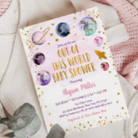Galaxy Pink Gold Baby Dusche