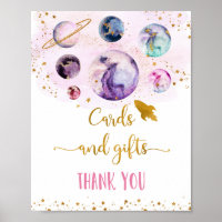 Galaxy Pink Gold Cards & Geschenke Geburtstagszeic