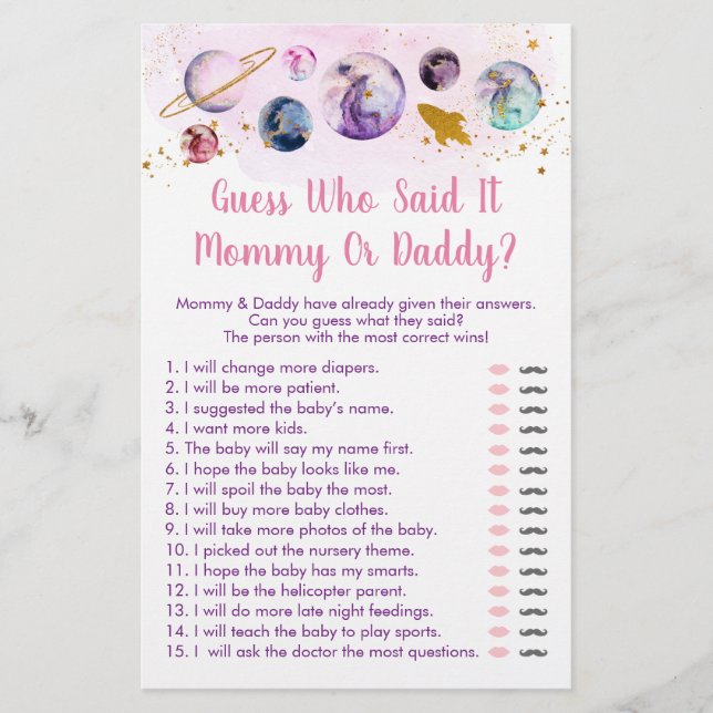 Galaxy Pink Golden Space Ratgeber, wer sagte, es S (Vorderseite)