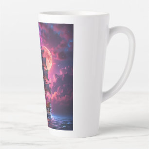Galaxy-Piratenschiff-Tasse - Fantasy-Ozean-Weltrau Milchtasse