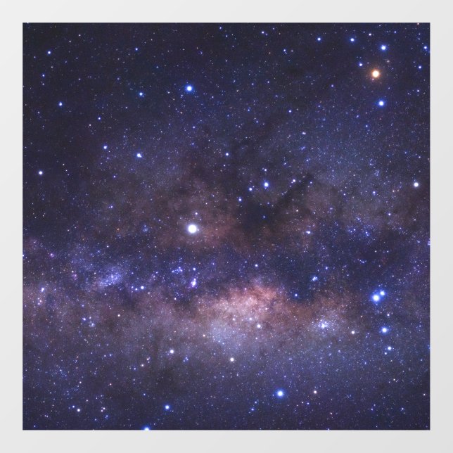 Galaxy Planet Rotes blaues blaues, buntes Raumschi Fensteraufkleber (Blatt)