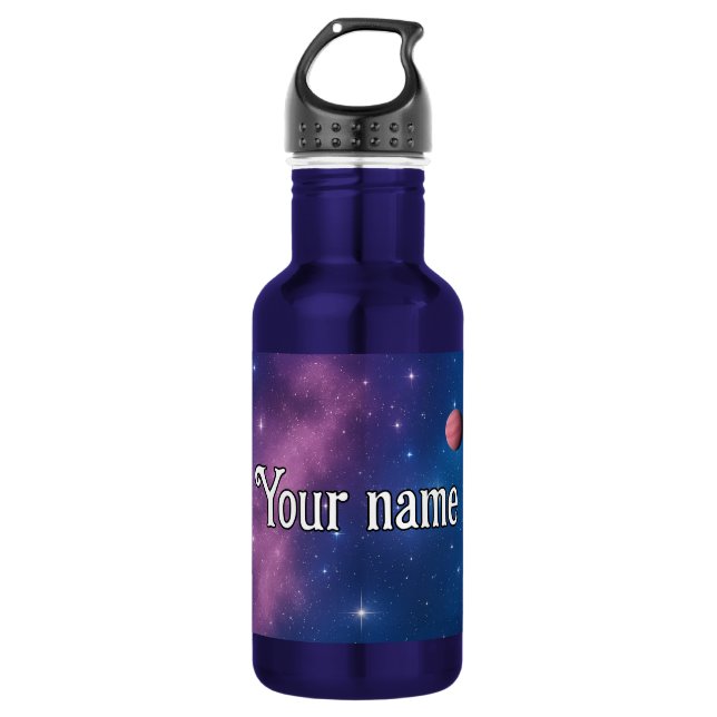 Galaxy Planet Wasserflasche - Individuelle Name (Vorderseite)