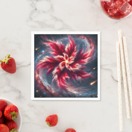 Galaxy Poinsettia Festivals Blumendekoupage Napkin Serviette
