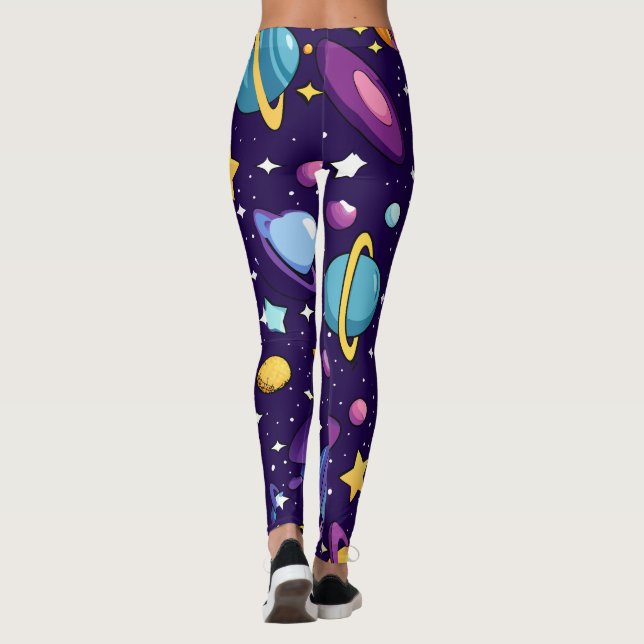Galaxy Print Leggings (Rückseite)