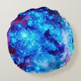 Galaxy Print Round Kissen