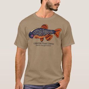 Galaxy Rasbora Celestial Pearl Danio with Text T-Shirt