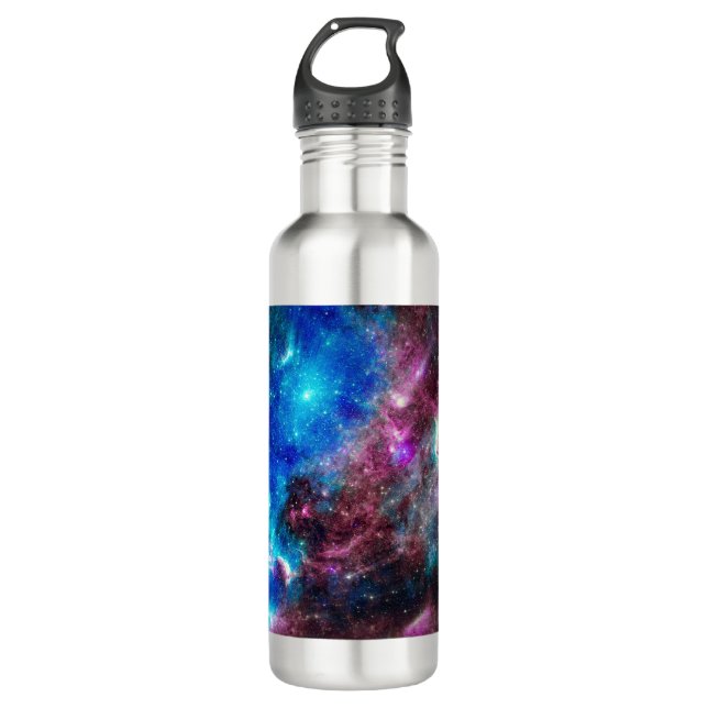 Galaxy Red und Blue Galaxy Edelstahlflasche (Vorderseite)