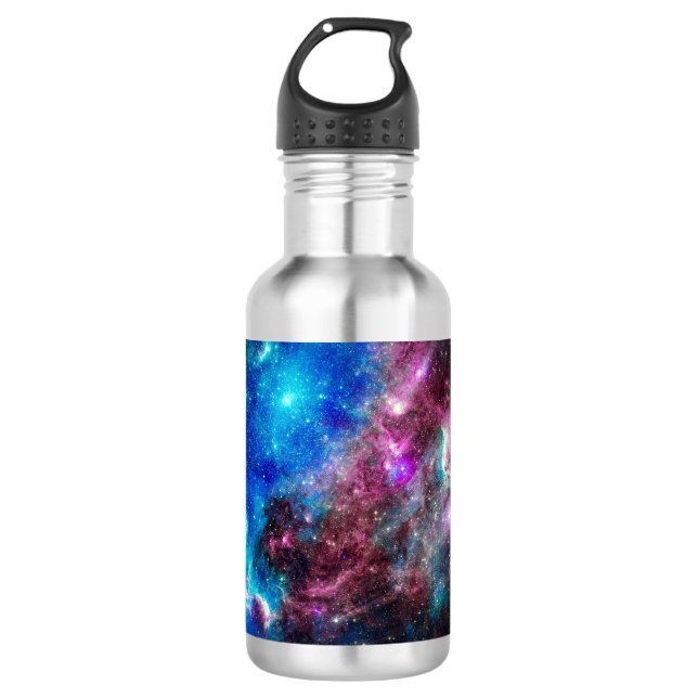 Galaxy Red und Blue Galaxy Edelstahlflasche (Vorderseite)