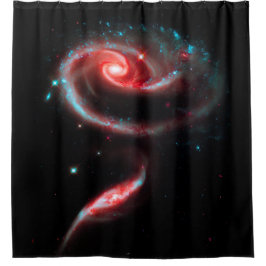 Galaxy Rose Red Duschvorhang