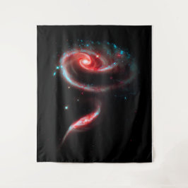 Galaxy Rose Red Large Wandteppich