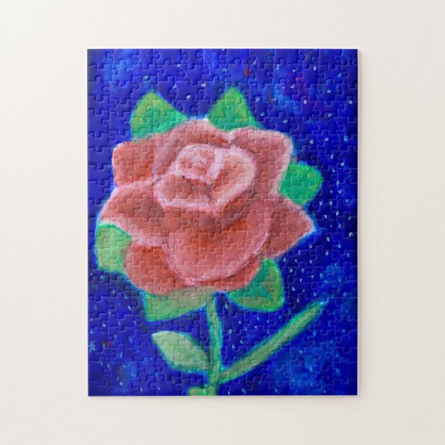 Galaxy Rose Wasserfarbenpuzzle Puzzle (Vertikal)