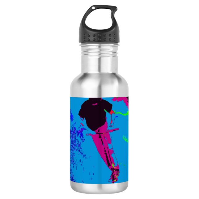 Galaxy - Scooter Rider Edelstahlflasche (Vorderseite)