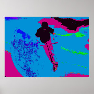 Galaxy - Scooter Rider Poster