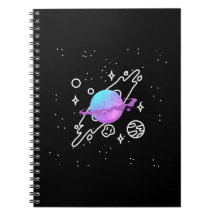 Galaxy Simple Spiral Notebook