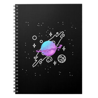 Galaxy Simple Spiral Notebook Notizblock
