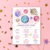 Galaxy Space Erste Geburtstagsfeier Meilenstein Ge