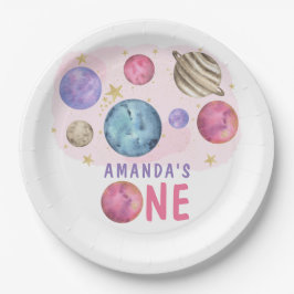 Galaxy Space Girl Geburtstagsparty Pappteller