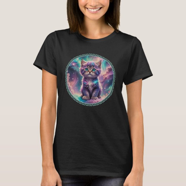 Galaxy Space Kitten T-Shirt (Vorderseite)