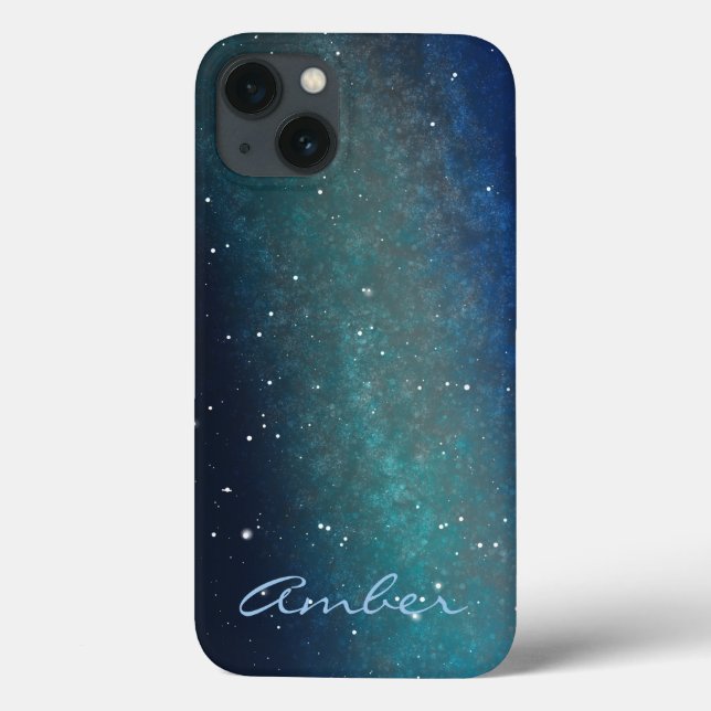 Galaxy Space Nebula Night Sky Personalisiert Case-Mate iPhone Hülle (Rückseite)