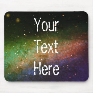 Galaxy Space Nebula Night Sky Personalisiert Orang Mousepad